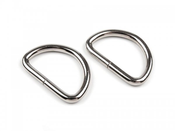 D-Ringe 25mm breit - silber